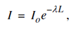 Light attenuation index equation i